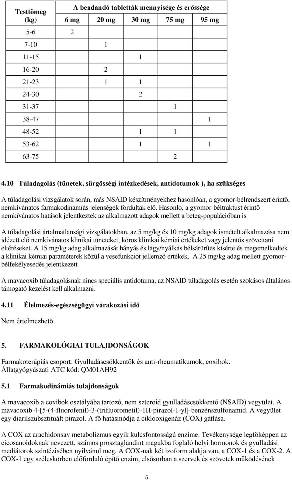 farmakodinámiás jelenségek fordultak elő.