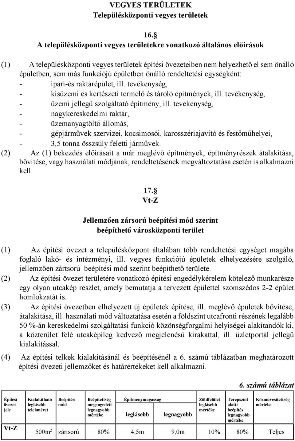 önálló rendeltetési egységként: - ipari-és raktárépület, ill. tevékenység, - kisüzemi és kertészeti termelő és tároló építmények, ill. tevékenység, - üzemi jellegű szolgáltató építmény, ill.
