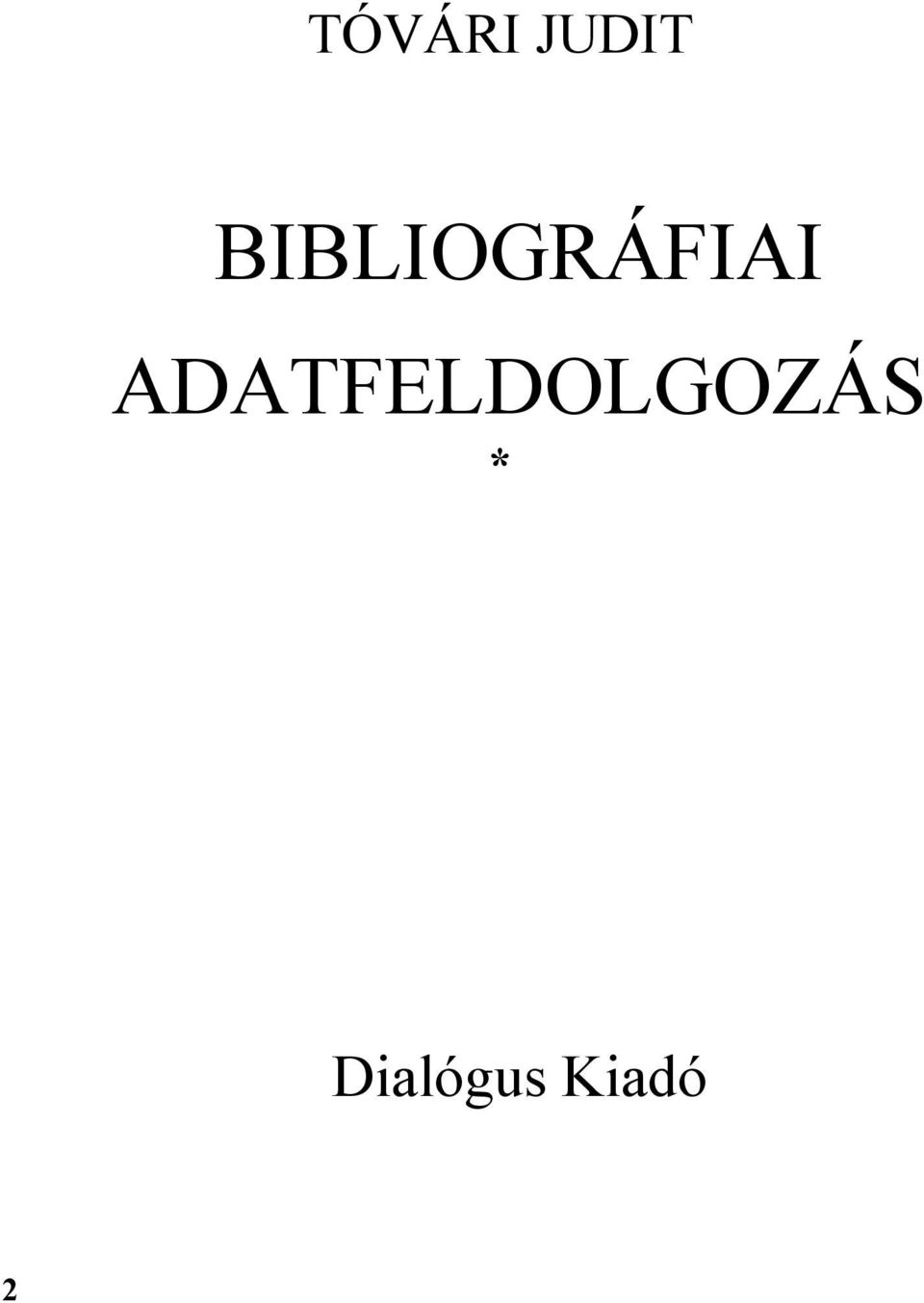 ADATFELDOLGOZÁS