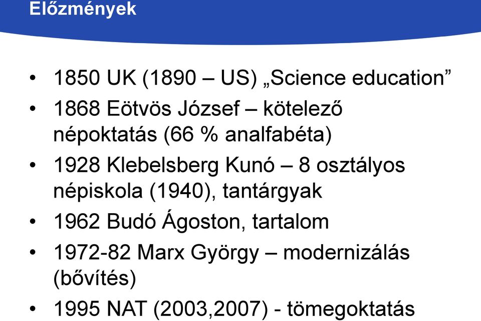 osztályos népiskola (1940), tantárgyak 1962 Budó Ágoston, tartalom