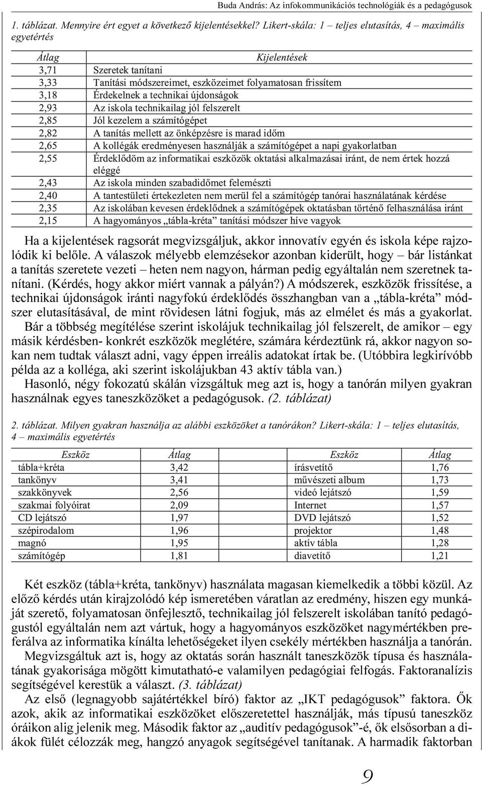 A válaszok mélyebb elemzésekor azonban kiderült, hogy bár listánkat a tanítás szeretete vezeti heten nem nagyon, hárman pedig egyáltalán nem szeretnek tanítani.