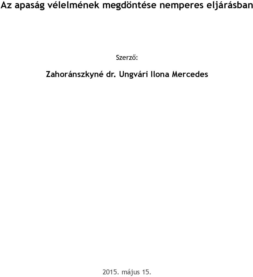 eljárásban Szerző: