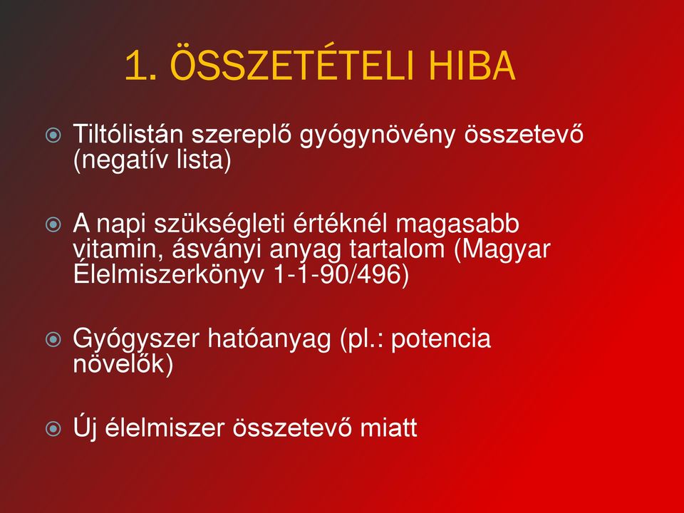ásványi anyag tartalom (Magyar Élelmiszerkönyv 1-1-90/496)