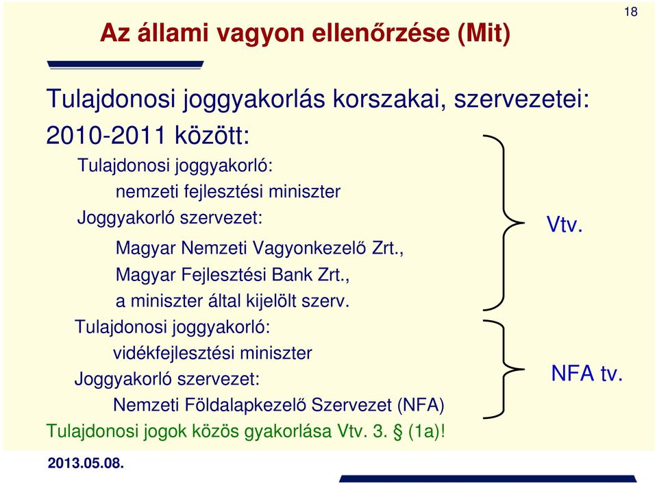 , Magyar Fejlesztési Bank Zrt., a miniszter által kijelölt szerv.