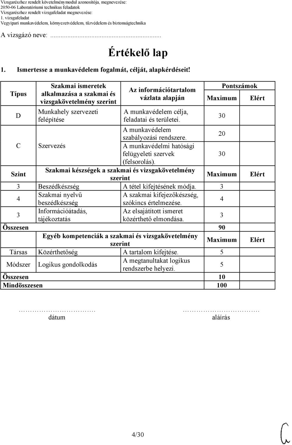 A munkavédelem szabályozási rendszere. A munkavédelmi hatósági felügyeleti szervek (felsorolás).