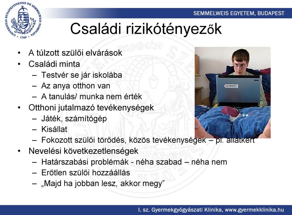Kisállat Fokozott szülői törődés, közös tevékenységek pl.