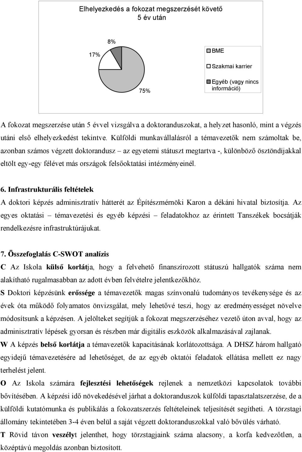 Külföldi munkavállalásról a témavezetők nem számoltak be, azonban számos végzett doktorandusz az egyetemi státuszt megtartva -, különböző ösztöndíjakkal eltölt egy-egy félévet más országok
