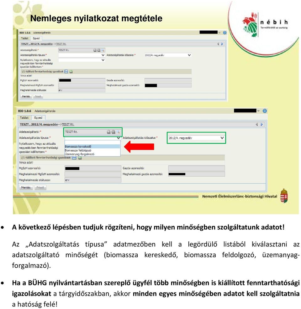 kereskedő, biomassza feldolgozó, üzemanyagforgalmazó).