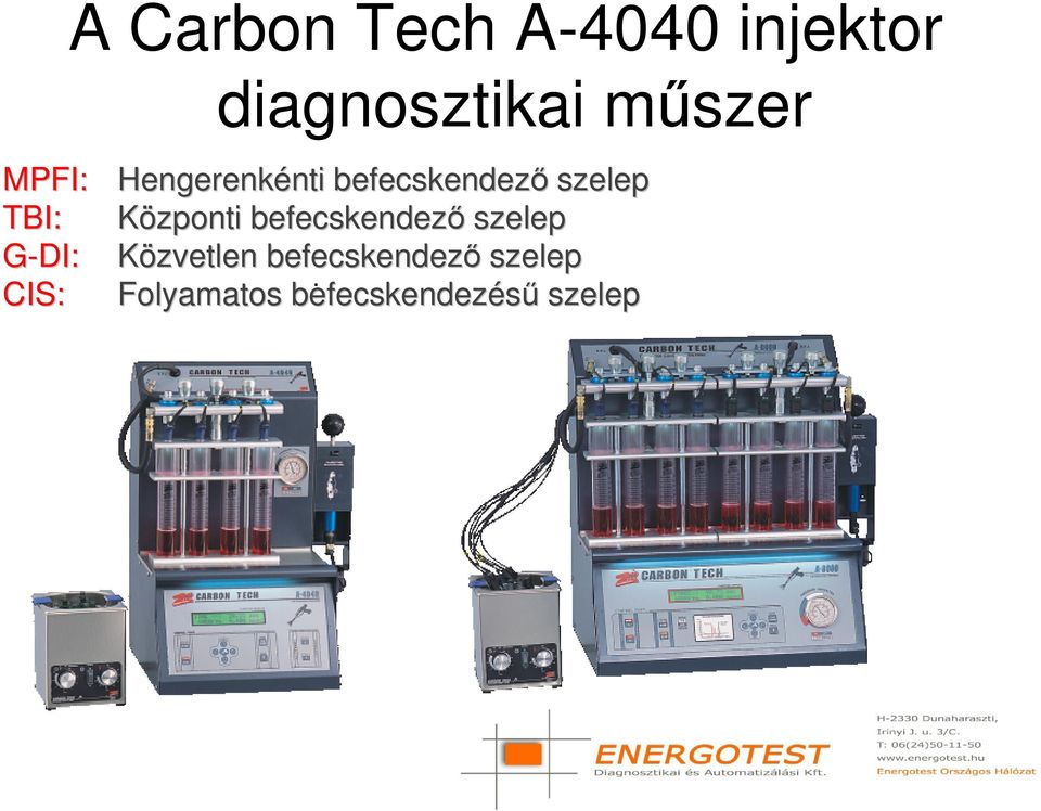 Központi befecskendező szelep G-DI: Közvetlen