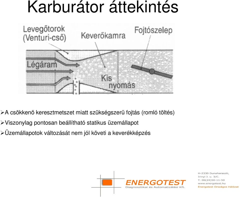 Viszonylag pontosan beállítható statikus