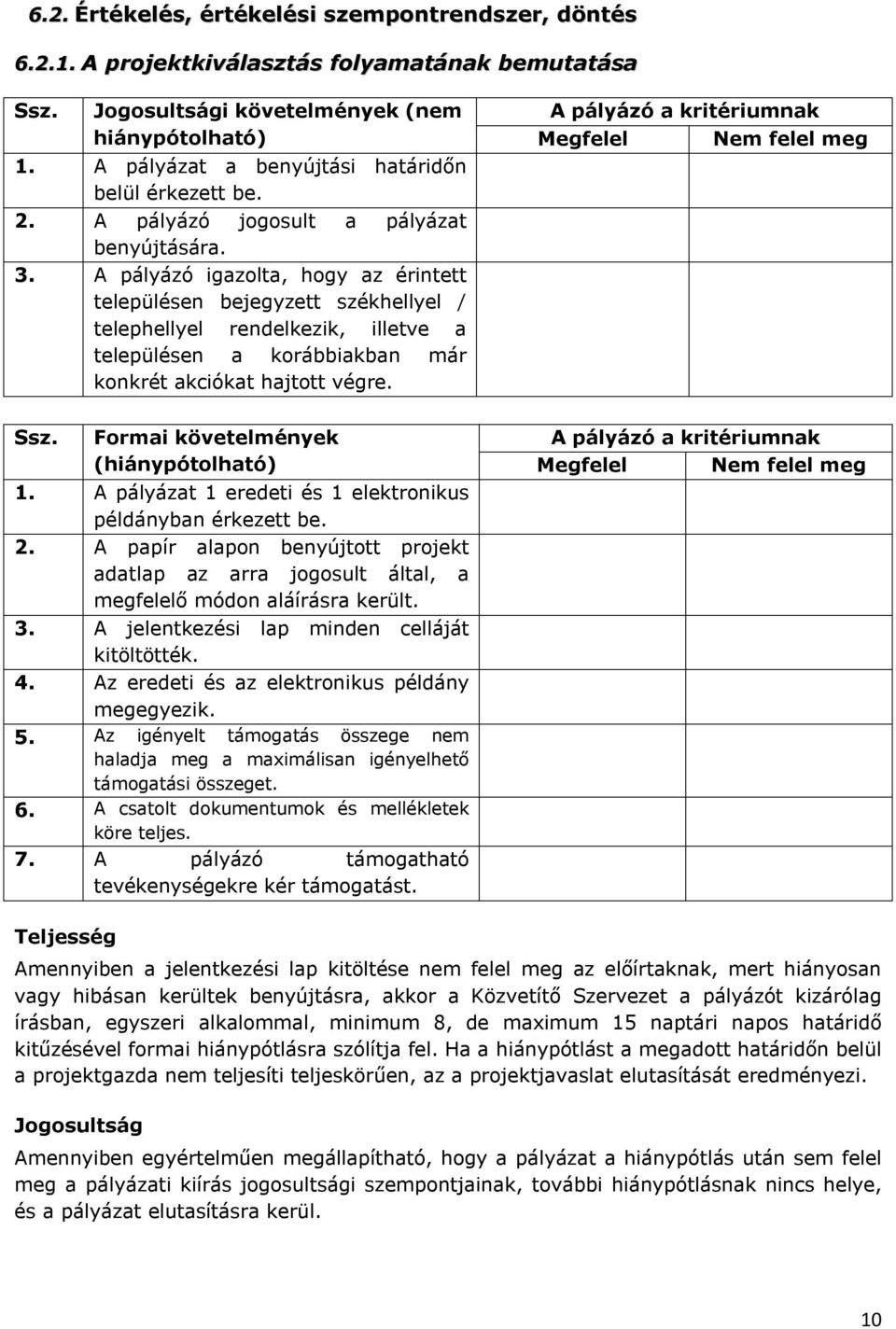 A pályázó igazolta, hogy az érintett településen bejegyzett székhellyel / telephellyel rendelkezik, illetve a településen a korábbiakban már konkrét akciókat hajtott végre.