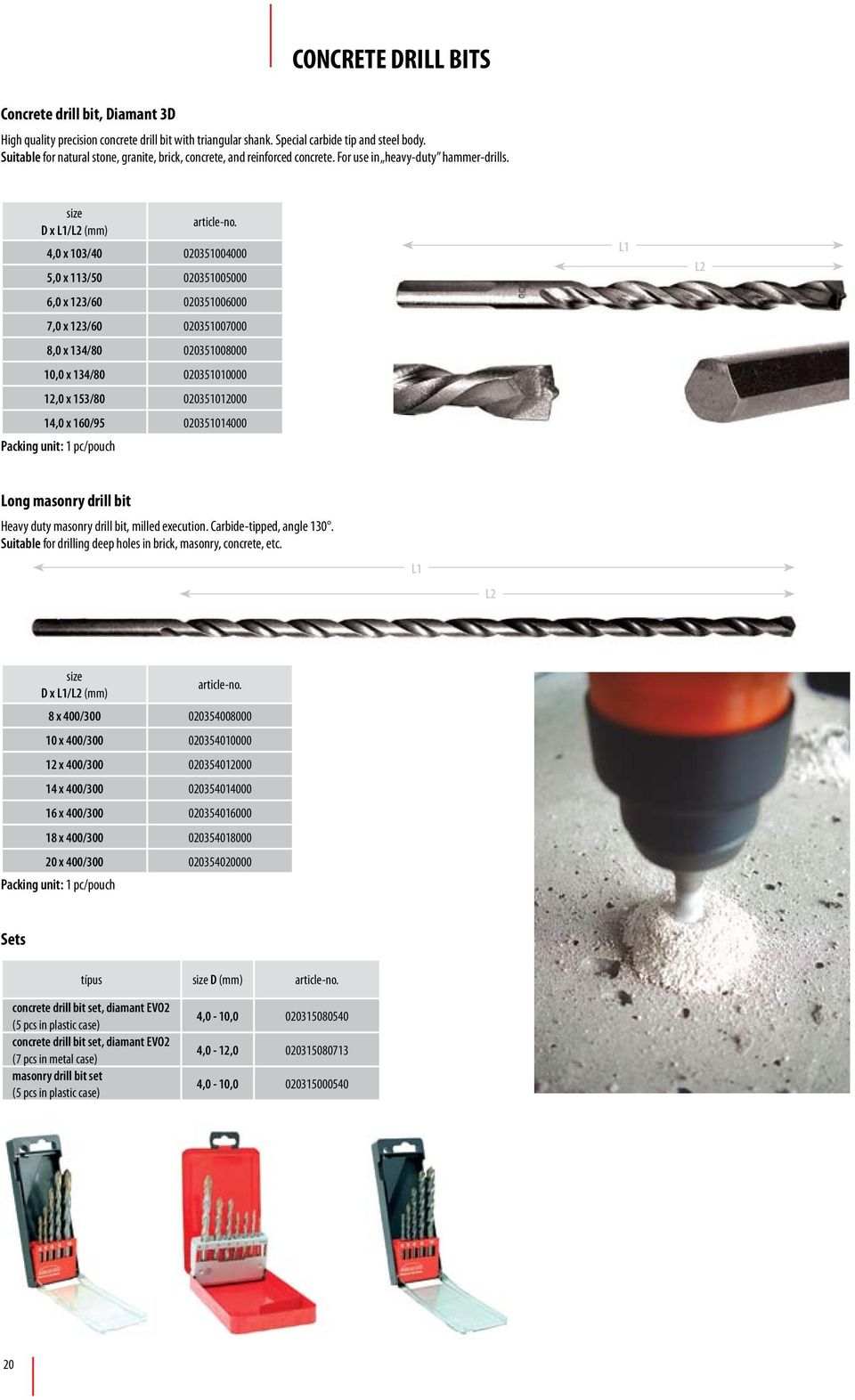 Solid TC twist drill DIN 338. HSS-Co weld spot drill bit. Tile and ceramic  drill bit. Glass and tile drill bit, straight shank - PDF Ingyenes letöltés