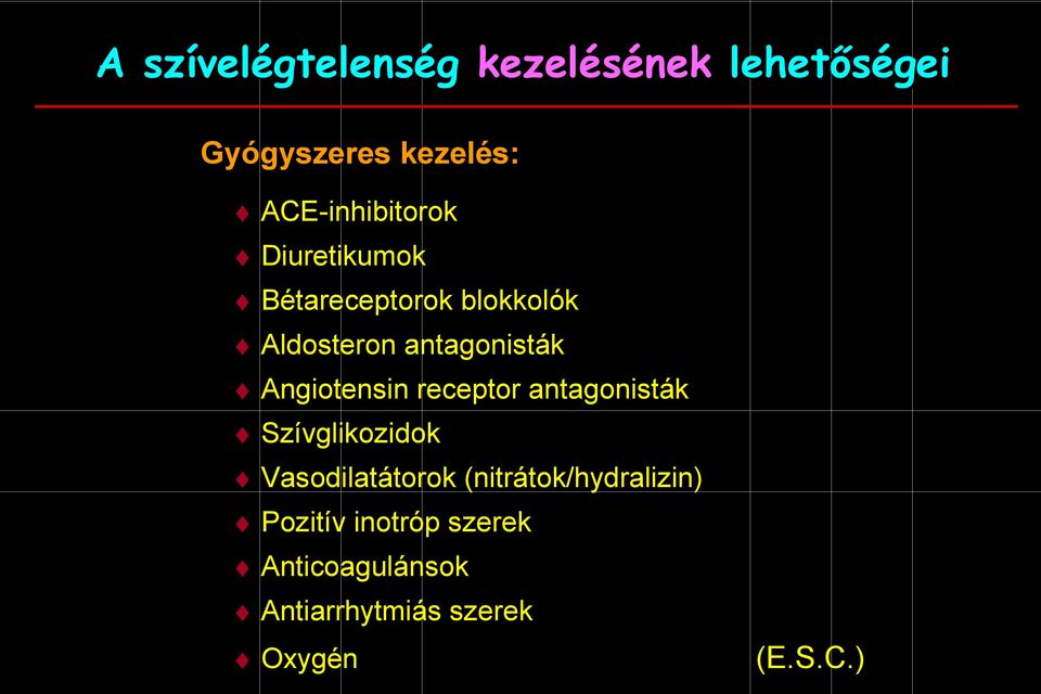 antagonisták Angiotensin receptor antagonisták Szívglikozidok
