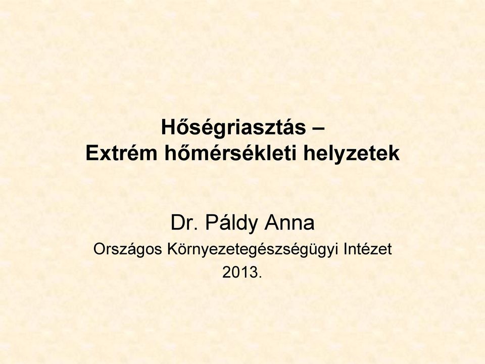 Páldy Anna Országos