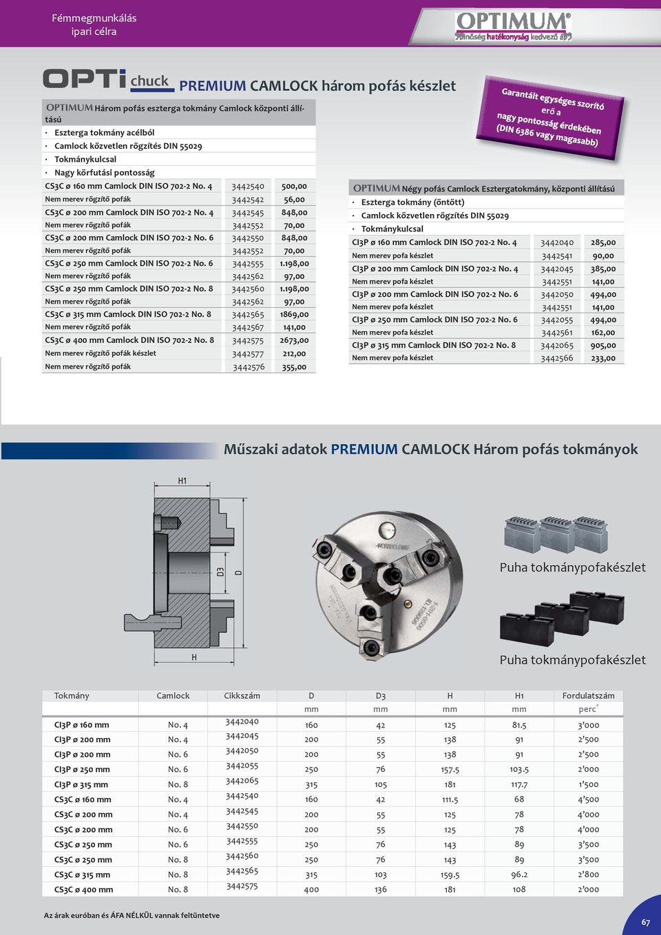 4 3442540 500,00 Nem merev rögzítő pofák 3442542 56,00 CS3C ø 200 mm Camlock DIN ISO 702-2 No. 4 3442545 848,00 Nem merev rögzítő pofák 3442552 70,00 CS3C ø 200 mm Camlock DIN ISO 702-2 No.