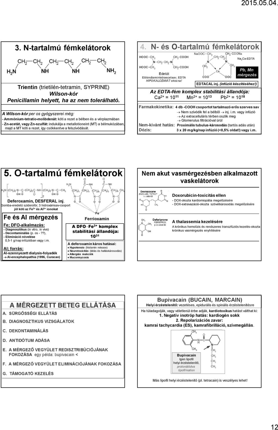 köti a rezet, így csökkentve a felszívódását. EDTACAL inj. (infúzió készítéséhez!