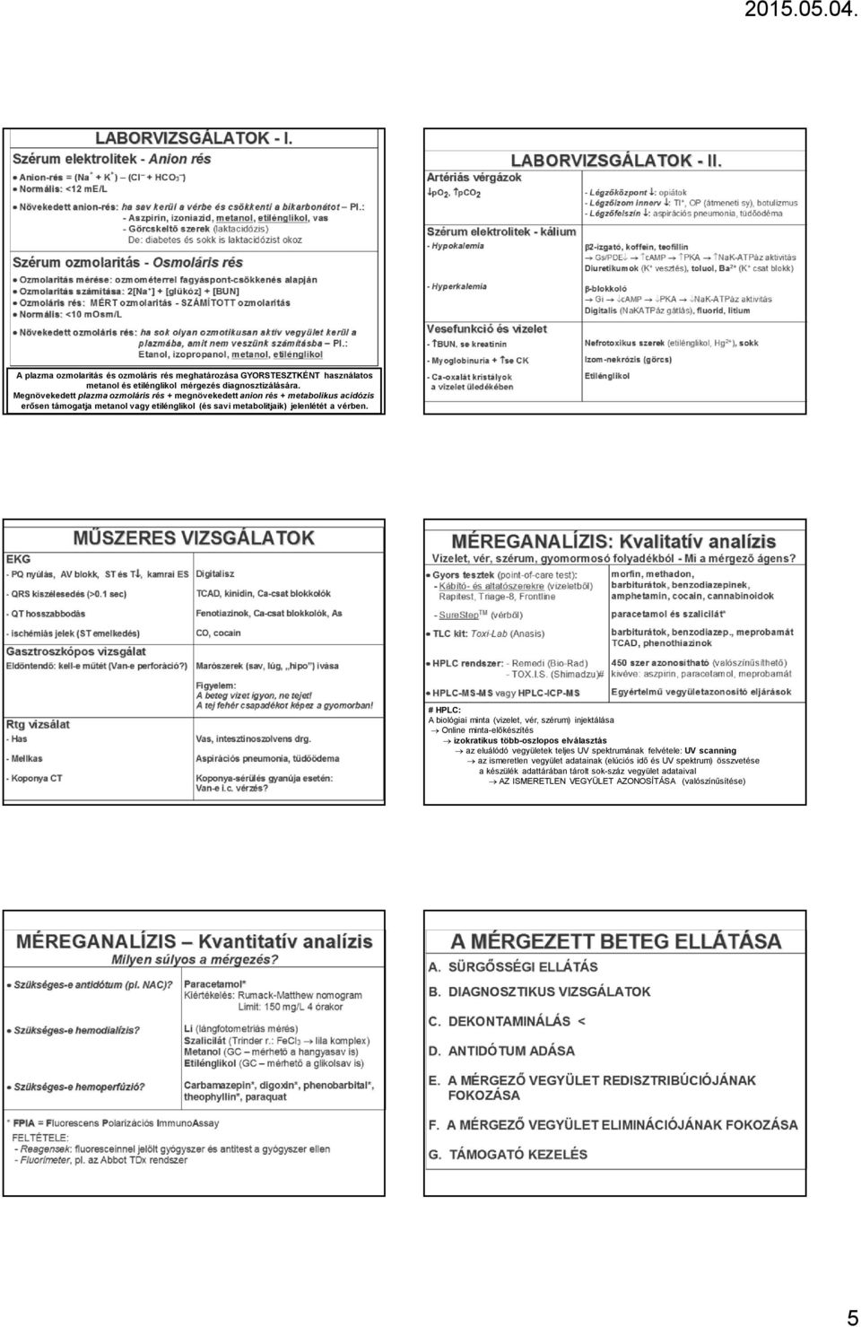 # HPLC: A biológiai minta (vizelet, vér, szérum) injektálása Online minta-előkészítés izokratikus több-oszlopos elválasztás az eluálódó vegyületek teljes UV spektrumának