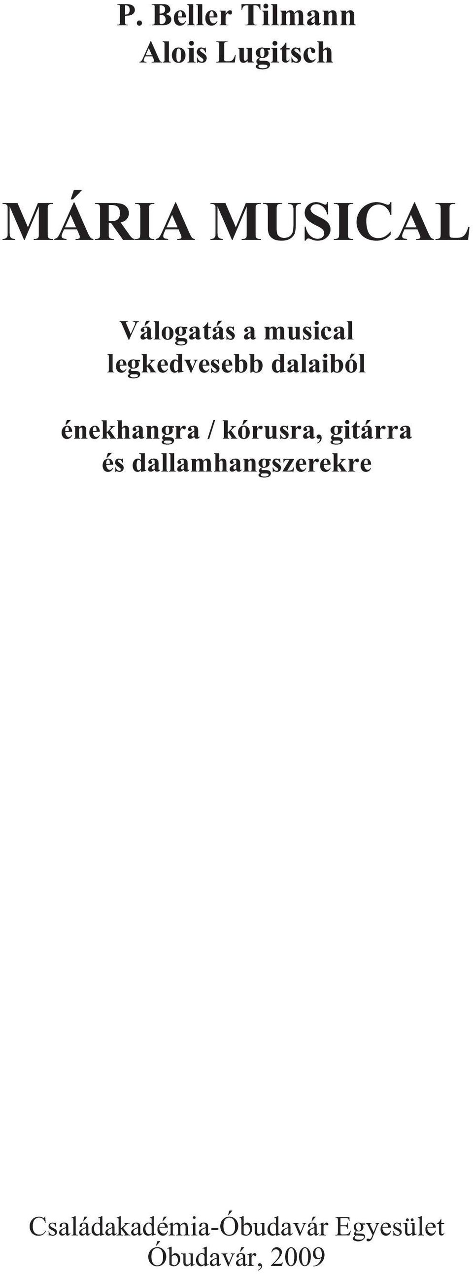 énekhangra / kórusra, gitárra és