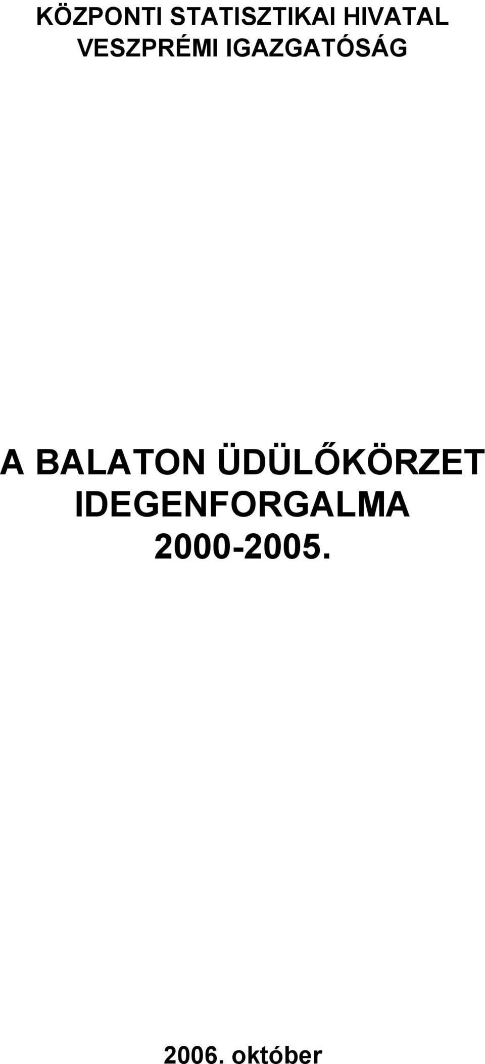 IGAZGATÓSÁG A BALATON