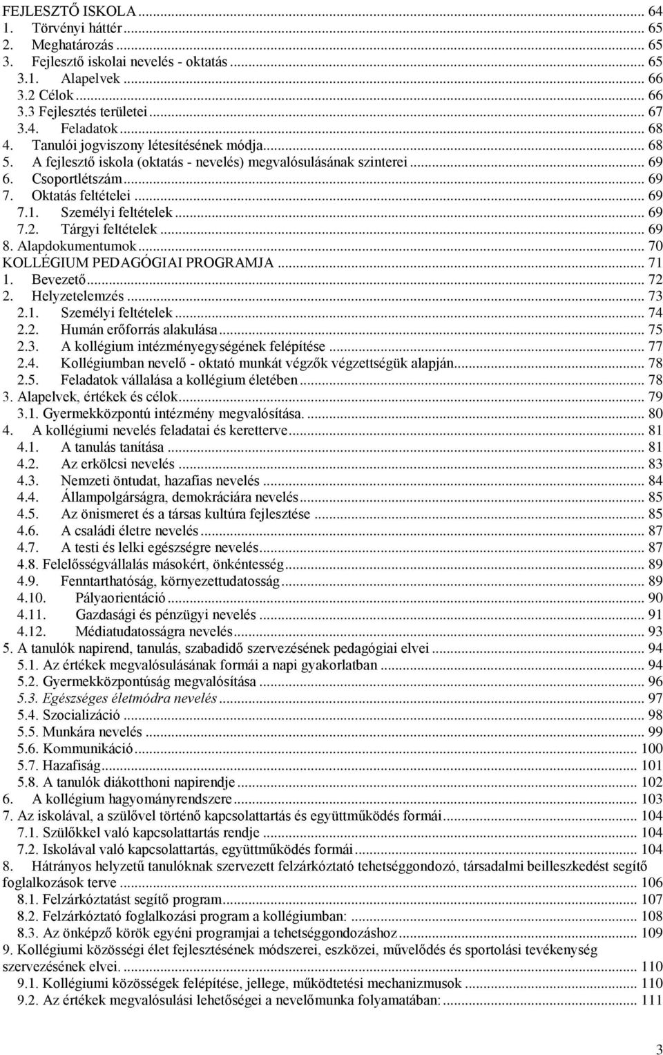 Nevelési Terv és Pedagógiai Program (módosított) - PDF Ingyenes letöltés