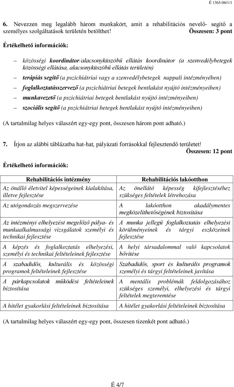 szenvedélybetegek nappali intézményében) foglalkoztatásszervező (a pszichiátriai betegek bentlakást nyújtó intézményeiben) munkavezető (a pszichiátriai betegek bentlakást nyújtó intézményeiben)