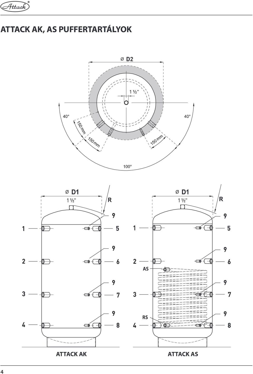 1 ½" 1 ½" 1 ½" AS