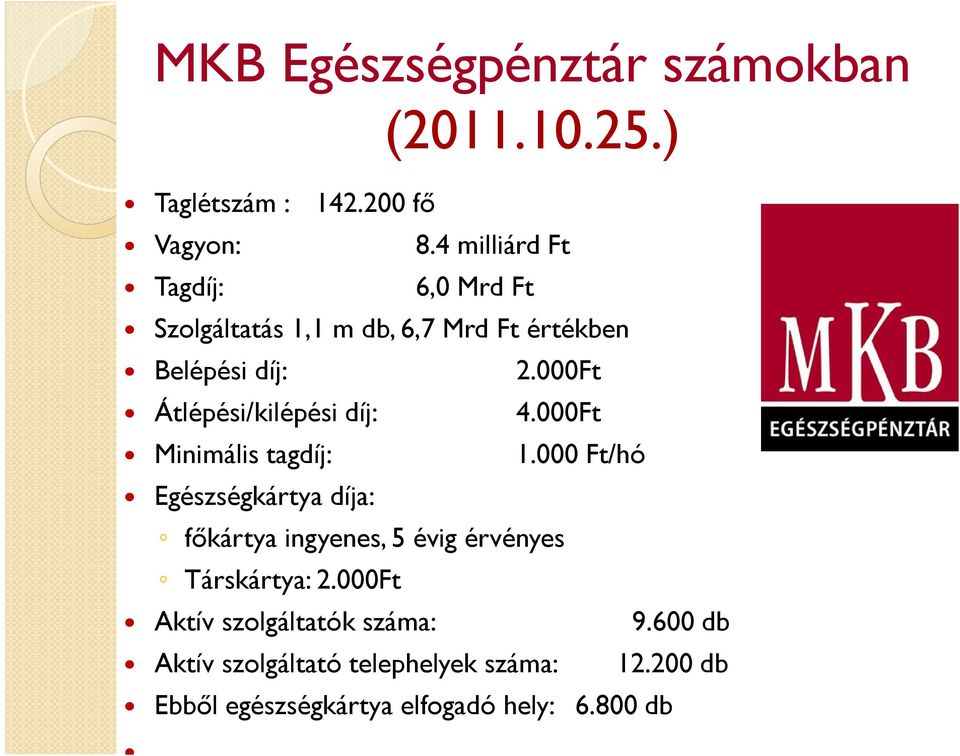 000Ft Átlépési/kilépési díj: 4.000Ft Minimális tagdíj: 1.