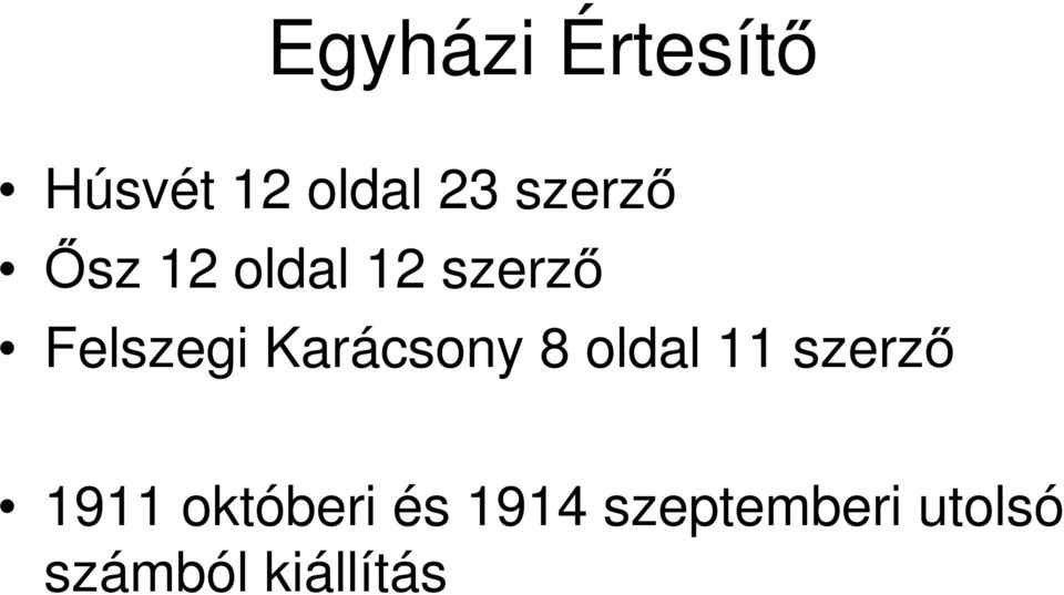 Karácsony 8 oldal 11 szerző 1911