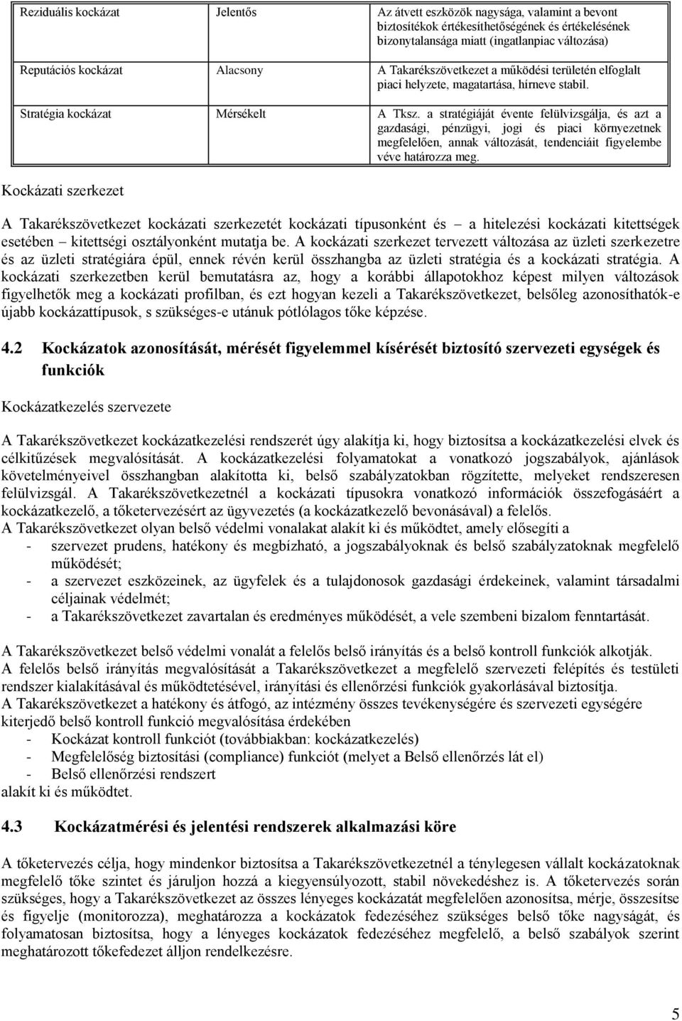 a stratégiáját évente felülvizsgálja, és azt a gazdasági, pénzügyi, jogi és piaci környezetnek megfelelően, annak változását, tendenciáit figyelembe véve határozza meg.