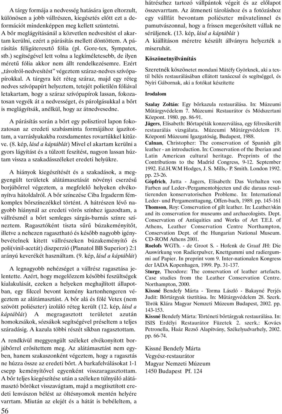 18. századi aranyozott bõr miseruha restaurálása - PDF Ingyenes letöltés