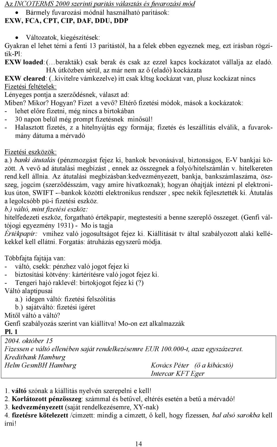 Külkereskedelmi jog. és technika - PDF Free Download