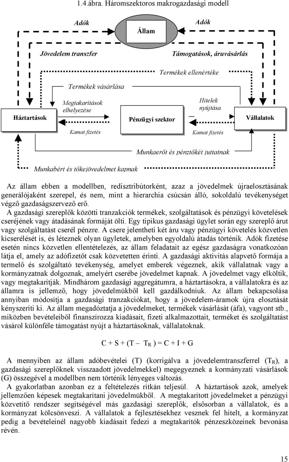jövedelmek újraelosztásának generálójaként szerepel, és nem, mint a hierarchia csúcsán álló, sokoldalú tevékenységet végző gazdaságszervező erő.