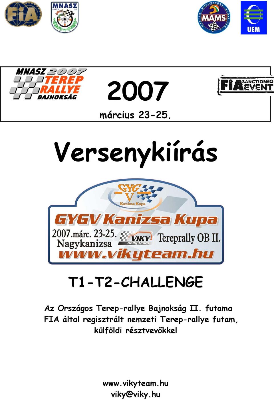 Terep-rallye Bajnokság II.