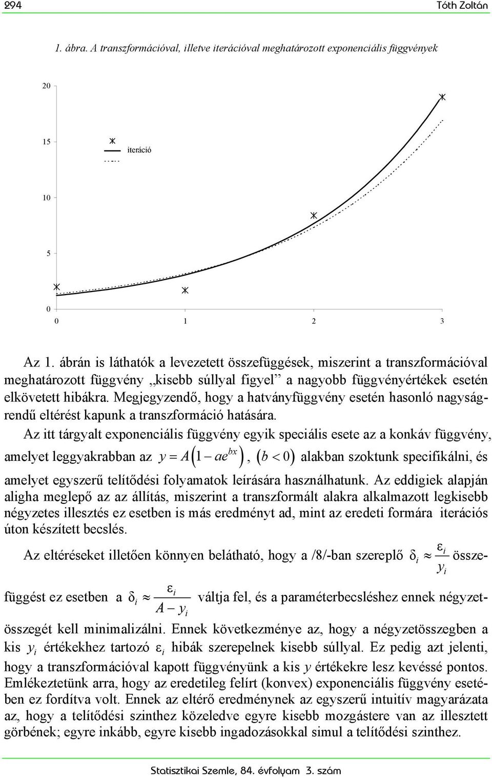 Megjegzendő, hog a hatvánfüggvén esetén hasonló nagságrendű eltérést kapunk a transzformácó hatására.