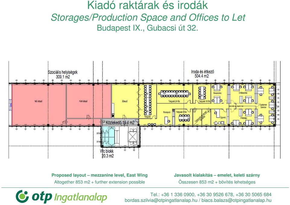 extension possible Javasolt kialakítás