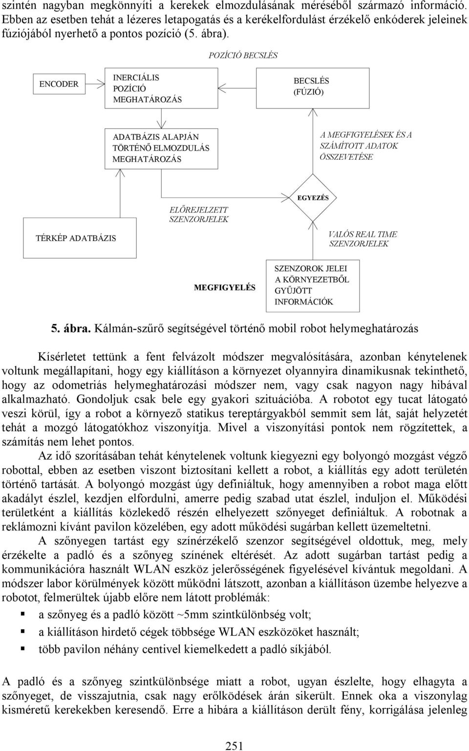 POZÍCIÓ BECSLÉS ENCODER INERCIÁLIS POZÍCIÓ MEGHATÁROZÁS BECSLÉS (FÚZIÓ) ADATBÁZIS ALAPJÁN TÖRTÉNŐ ELMOZDULÁS MEGHATÁROZÁS A MEGFIGYELÉSEK ÉS A SZÁMÍTOTT ADATOK ÖSSZEVETÉSE TÉRKÉP ADATBÁZIS