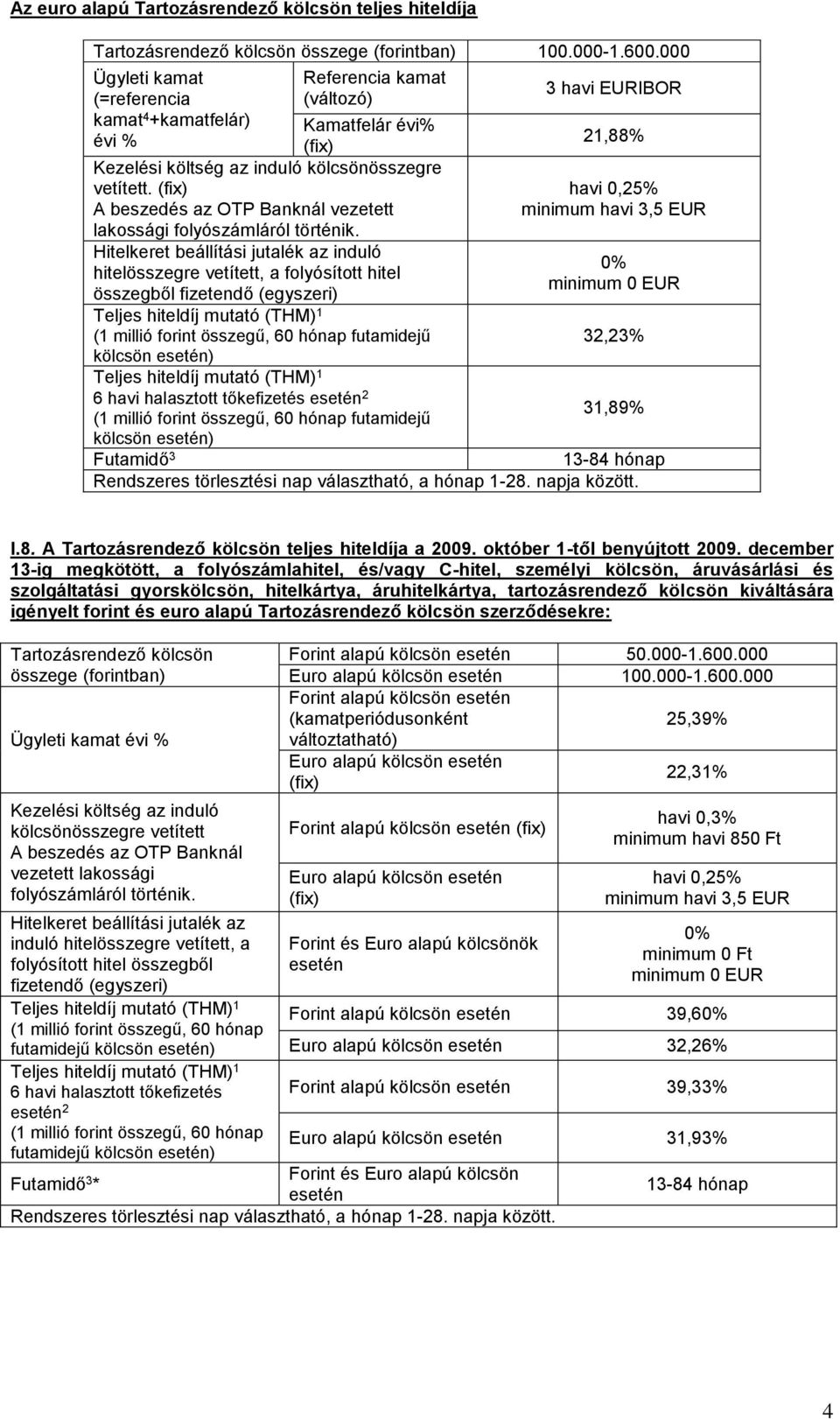 A beszedés az OTP Banknál vezetett Hitelkeret beállítási jutalék az induló hitelösszegre vetített, a folyósított hitel összegből fizetendő (egyszeri) futamidejű kölcsön ) 6 havi halasztott