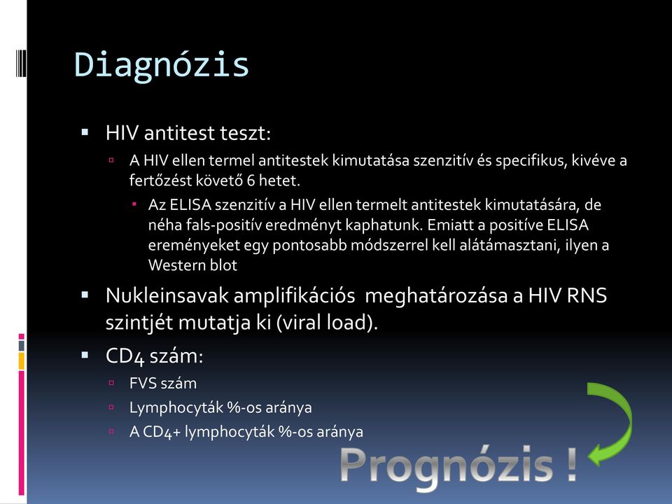 Emiatt a positíve ELISA ereményeket egy pontosabb módszerrel kell alátámasztani, ilyen a Western blot Nukleinsavak