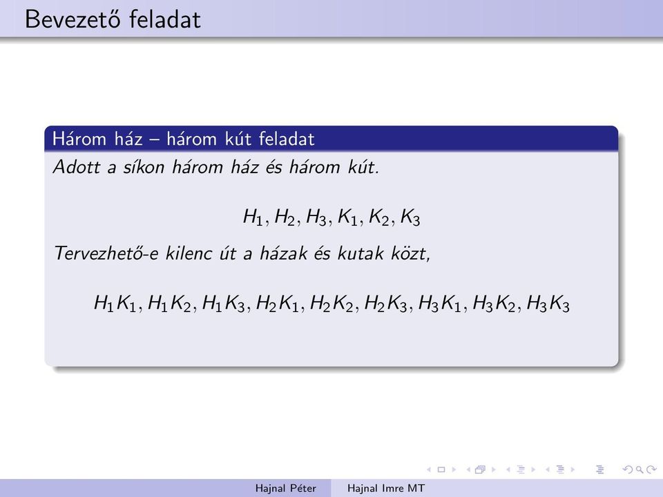 H 1,H 2,H 3,K 1,K 2,K 3 Tervezhető-e kilenc út a házak