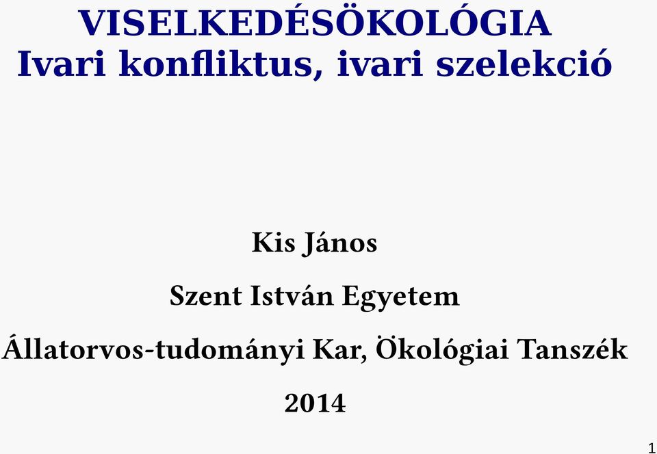 János Szent István Egyetem