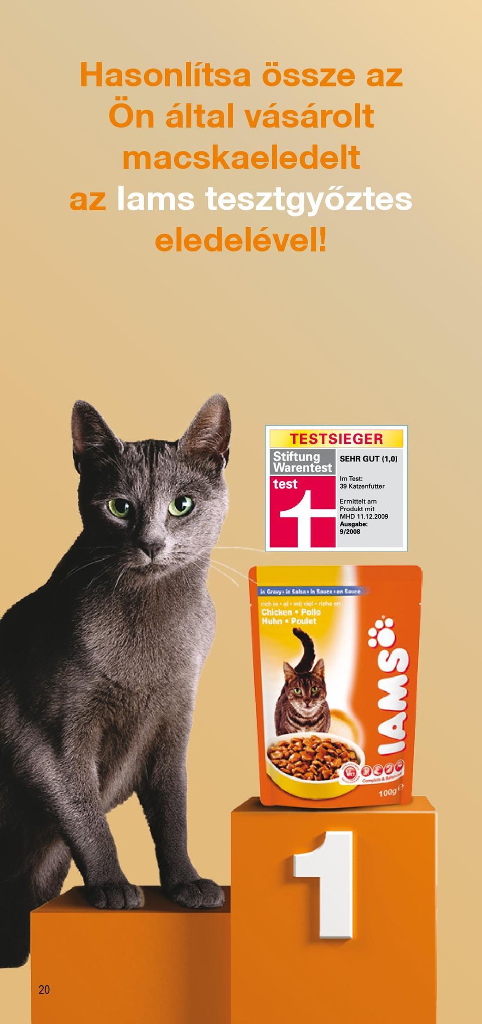 macskaeledelt az Iams