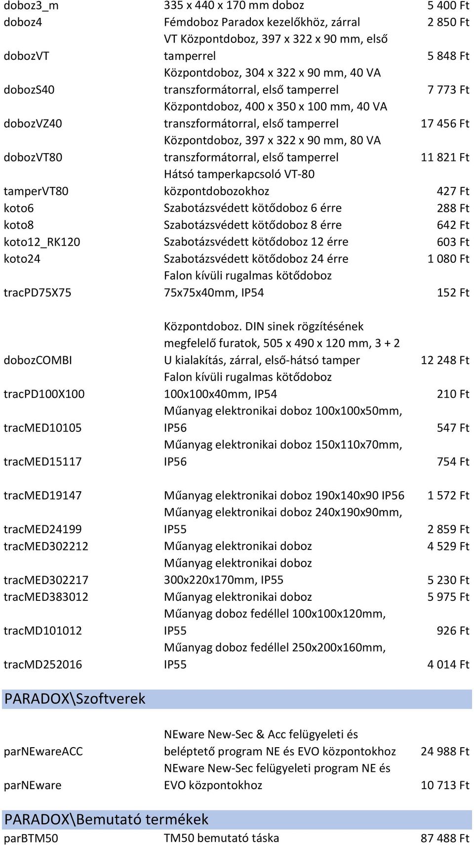 transzformátorral, első tamperrel 11 821 Ft tampervt80 Hátsó tamperkapcsoló VT-80 központdobozokhoz 427 Ft koto6 Szabotázsvédett kötődoboz 6 érre 288 Ft koto8 Szabotázsvédett kötődoboz 8 érre 642 Ft