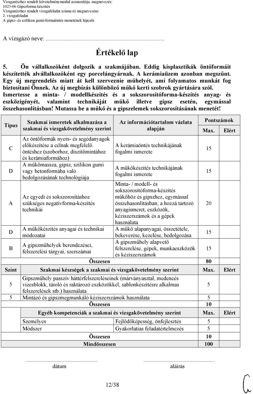 Ismertesse a minta- / modellkészítés és a sokszorosítóforma-készítés anyag- és eszközigényét, valamint technikáját műkő illetve gipsz esetén, egymással összehasonlításban!