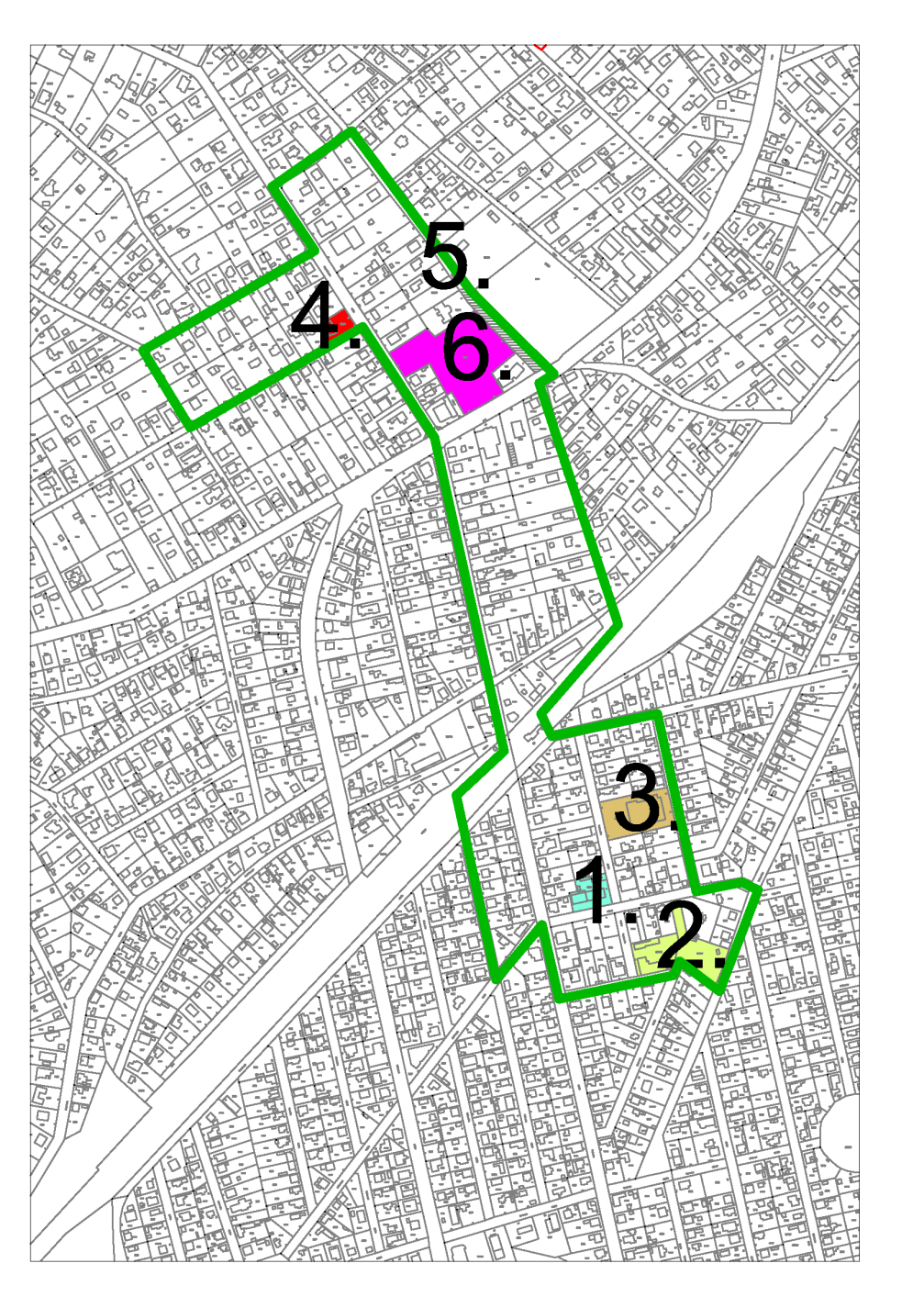 Érd Megyei Jogú Város 2.6.3 Akcióterületi projekt: Érdligeti alközpont fejlesztése (AT2) 2.6.3.1 Az akcióterület lehatárolása: Koronafürt u. Fürdő u Balatoni u. -Őszirózsa u. a Bp.