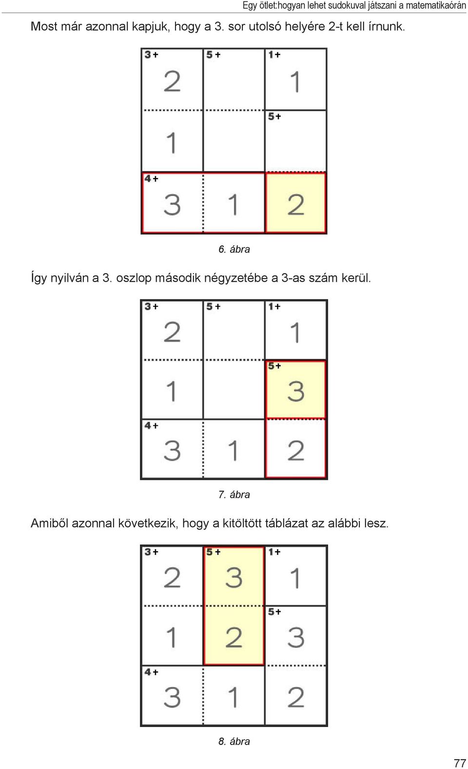 Egy ötlet: hogyan lehet sudokuval játszani a matematikaórán - PDF Free  Download