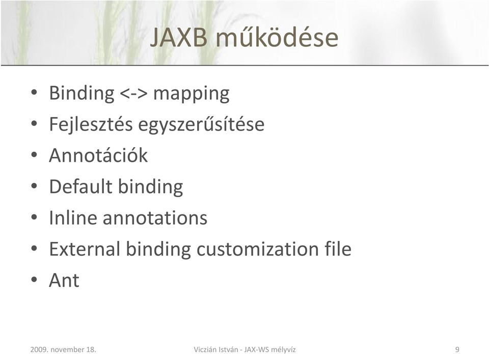 Default binding Inline annotations