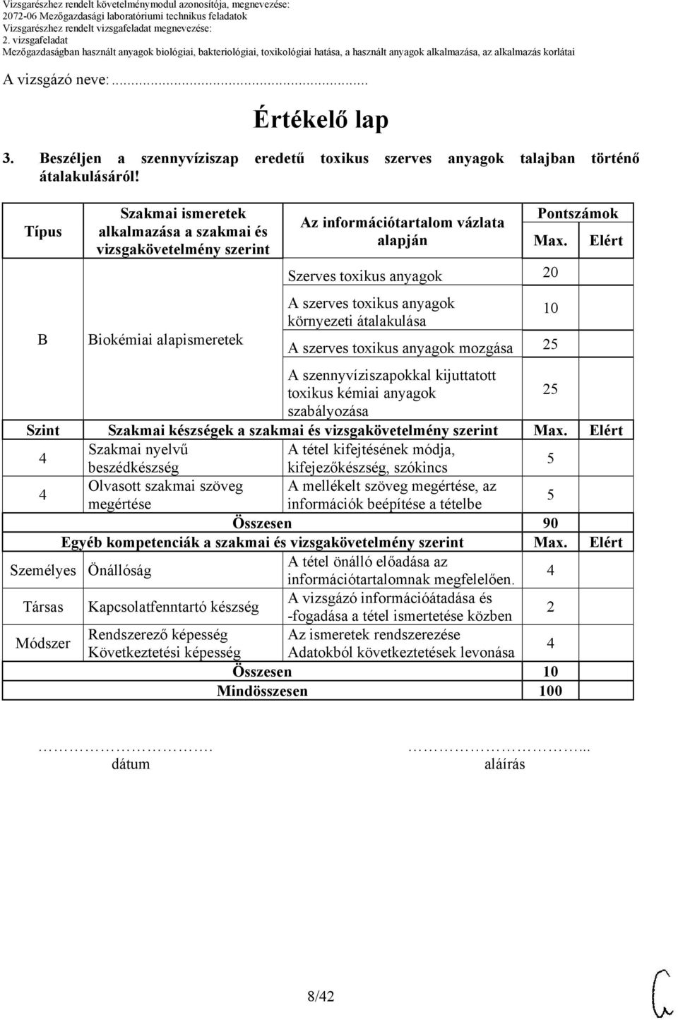 Szerves toxikus anyagok A szerves toxikus anyagok környezeti átalakulása 10 A szerves toxikus anyagok mozgása 2 Elért A szennyvíziszapokkal kijuttatott toxikus kémiai anyagok 2 szabályozása Szint