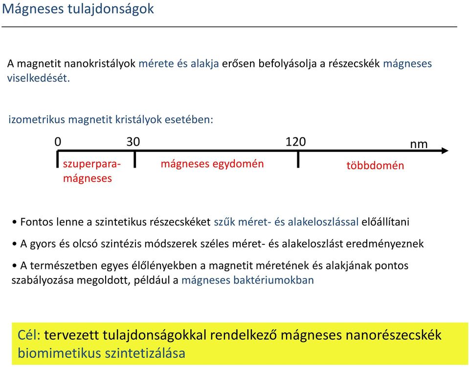 és alakeloszlással előállítani A gyors és olcsó szintézis módszerek széles méret- és alakeloszlást eredményeznek A természetben egyes élőlényekben a