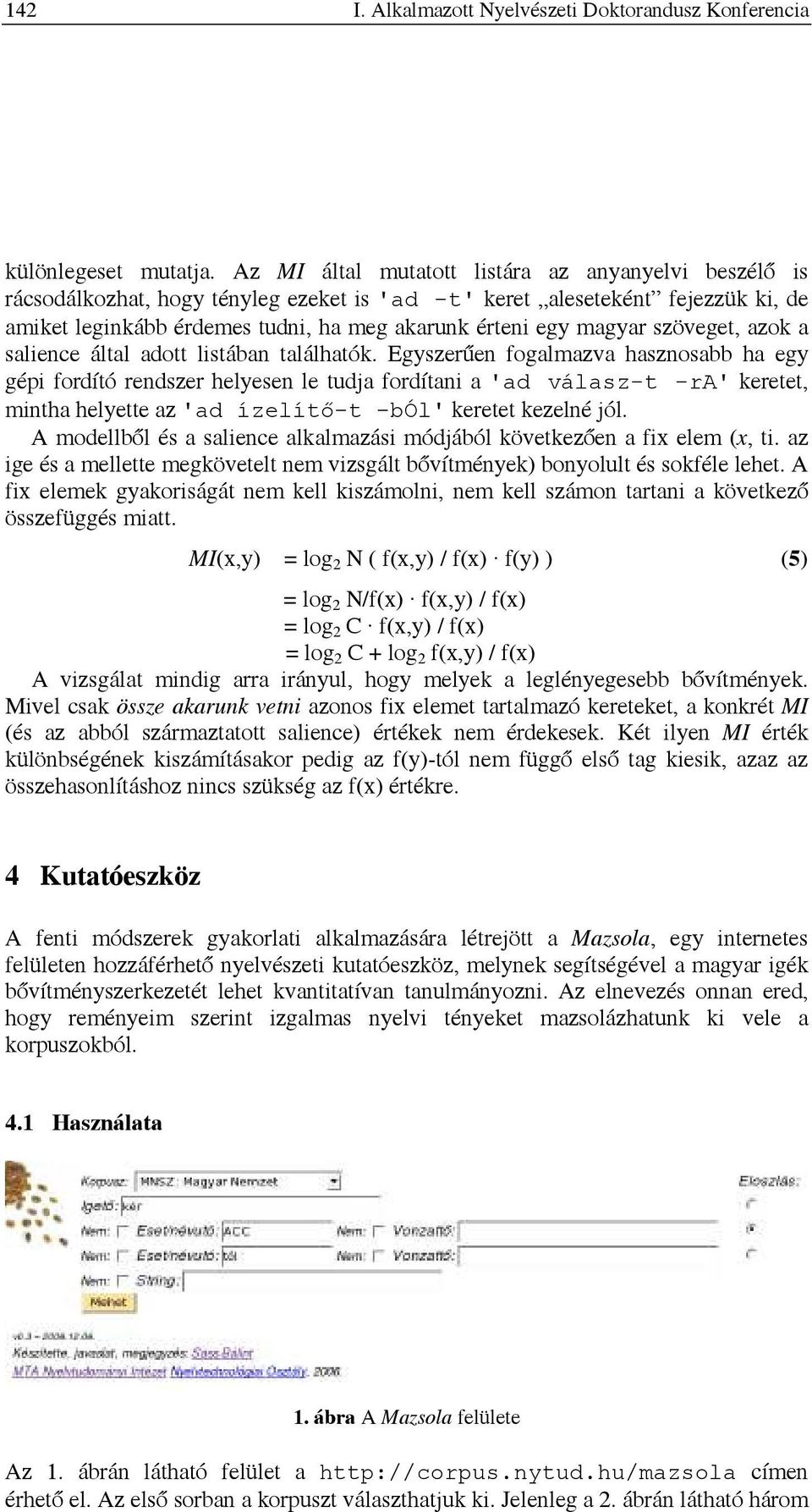 szöveget, azok a salience által adott listában találhatók.