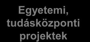 KKV-k Akadémiai kutatóintézeti projektek Egyetemi, tudásközponti projektek Állami projektek A működés finanszírozása Alapítók, támogatók ValDeal